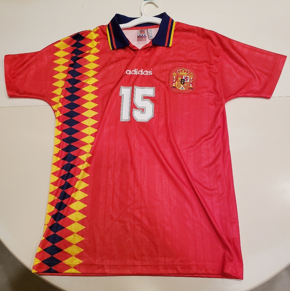 Retro Spain Soccer team jersey